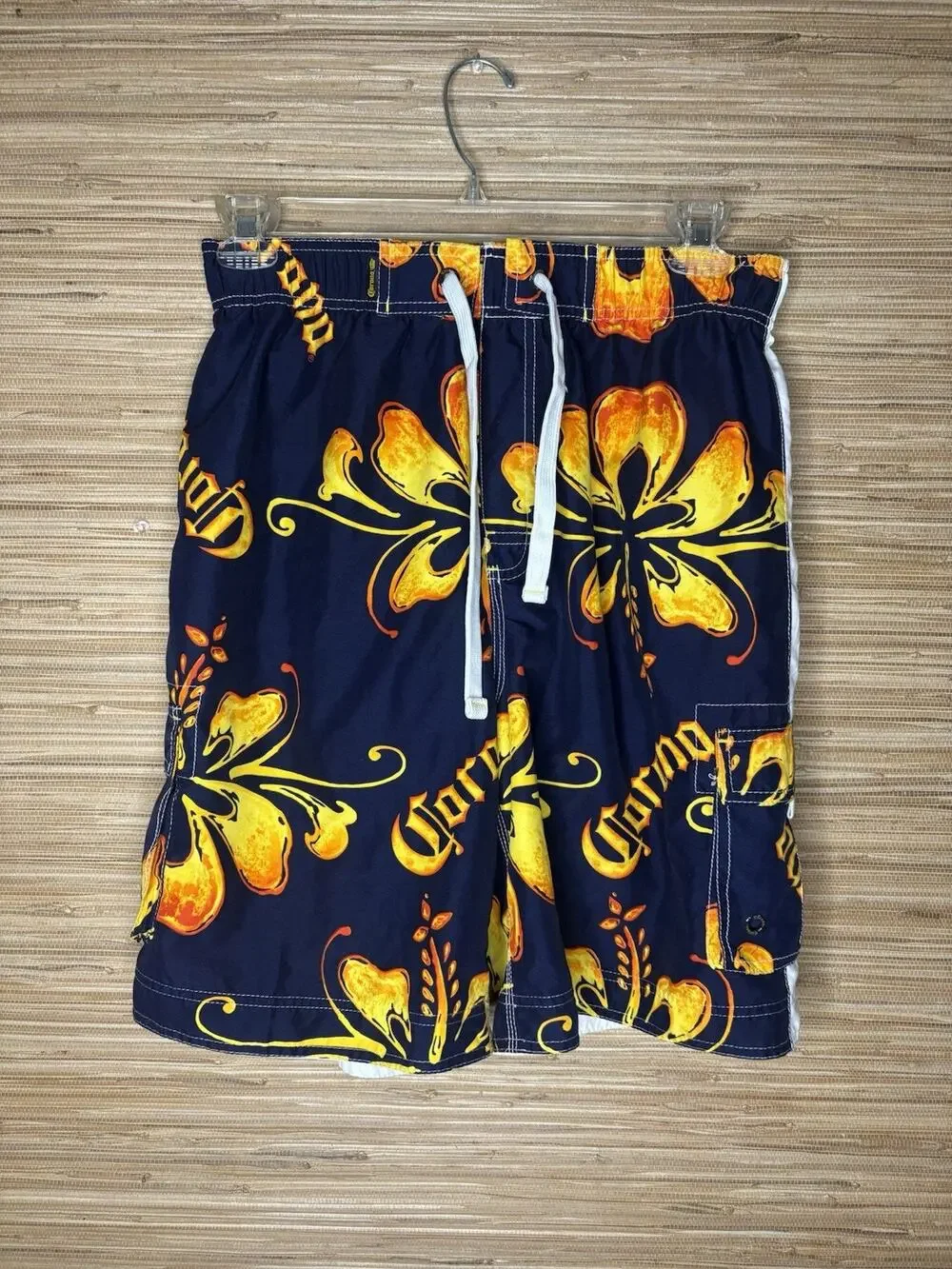 Corona Extra Men’s Swim Trunks 9” Inseam Size L